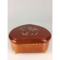 Heart shaped jewelry box with flowers 