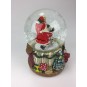 Snow globe with Santa and elk