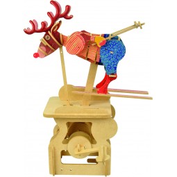 Wooden edgy construction kit “Sliding Deer “