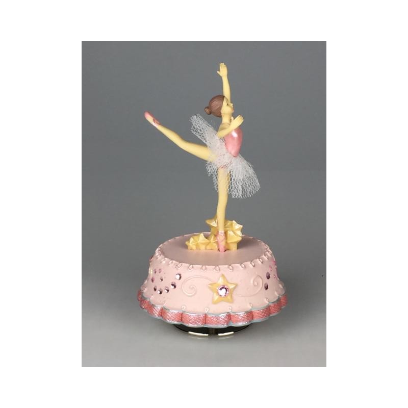 Spieluhr rosa mit tanzender Ballerina