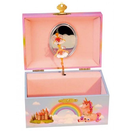 Jewelry musical box fairy and unicorn