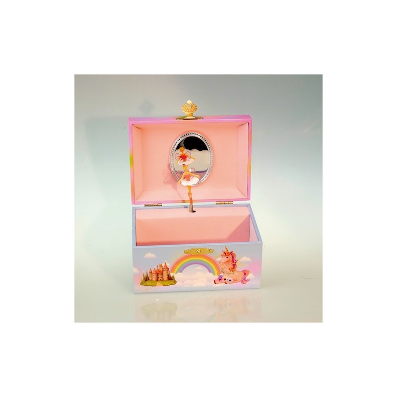 Jewelry musical box fairy and unicorn