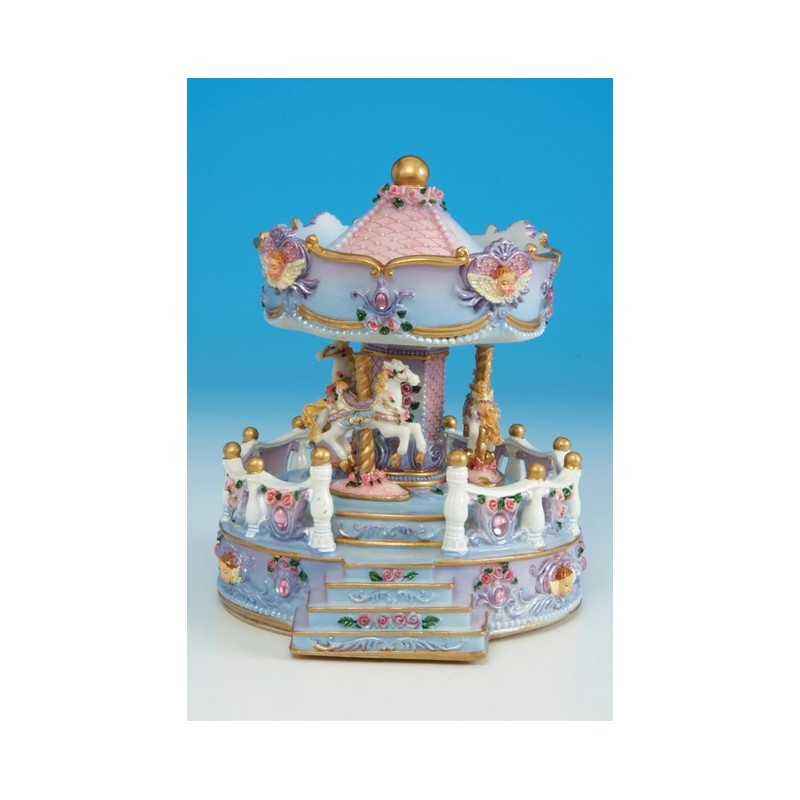 Carousel angel bust with stairs