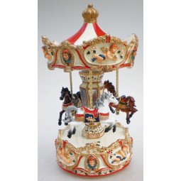 Large red carousel angel 