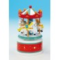 Wooden carousel red / white