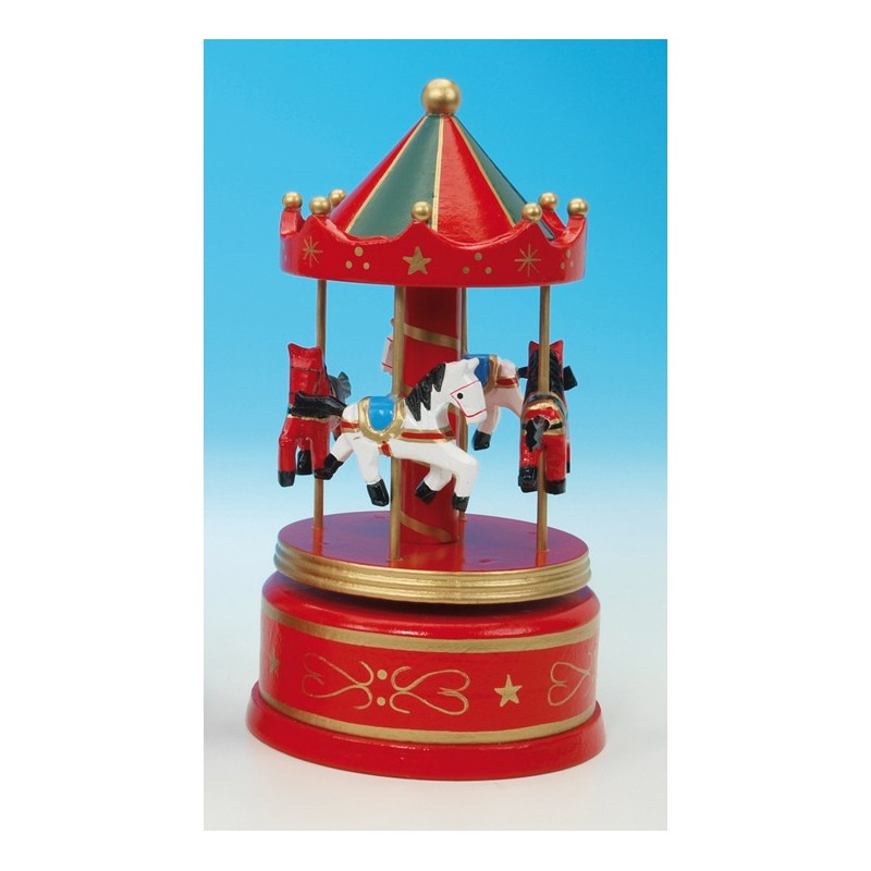 Wooden carousel red / green 210 mm