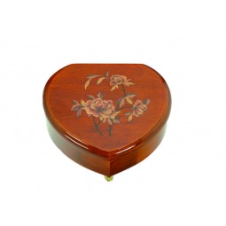 Heart shaped box with flowers