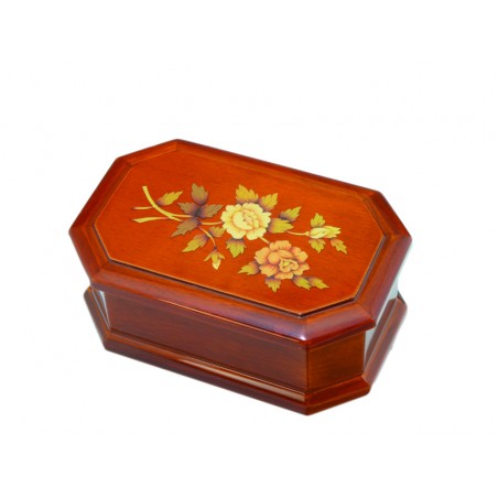 High jewelry box with flowers