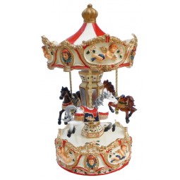 Large carousel angel red