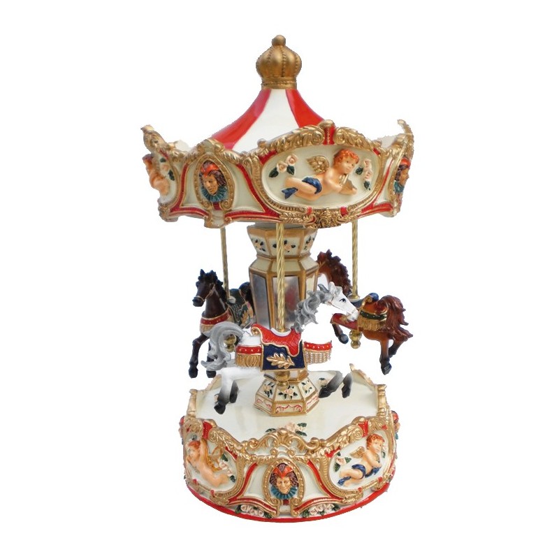 Large carousel angel red