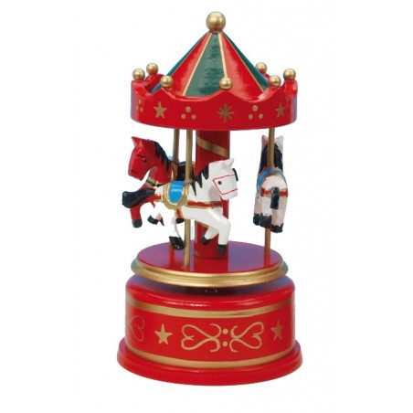 Wooden carousel red / green 170 mm