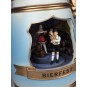 Beer mug with a brew house scene