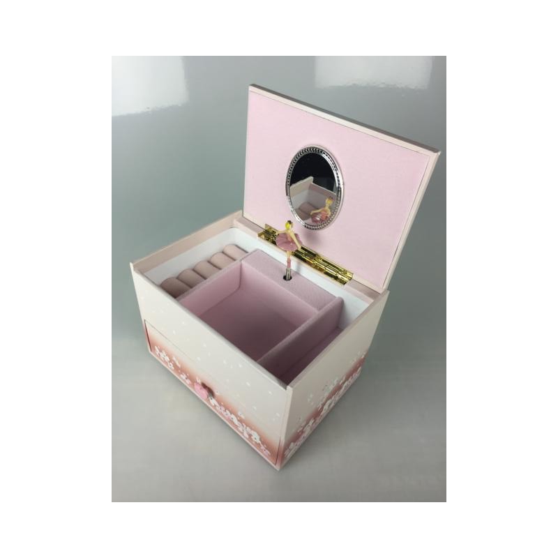 Ballerina jewelry box with drawer