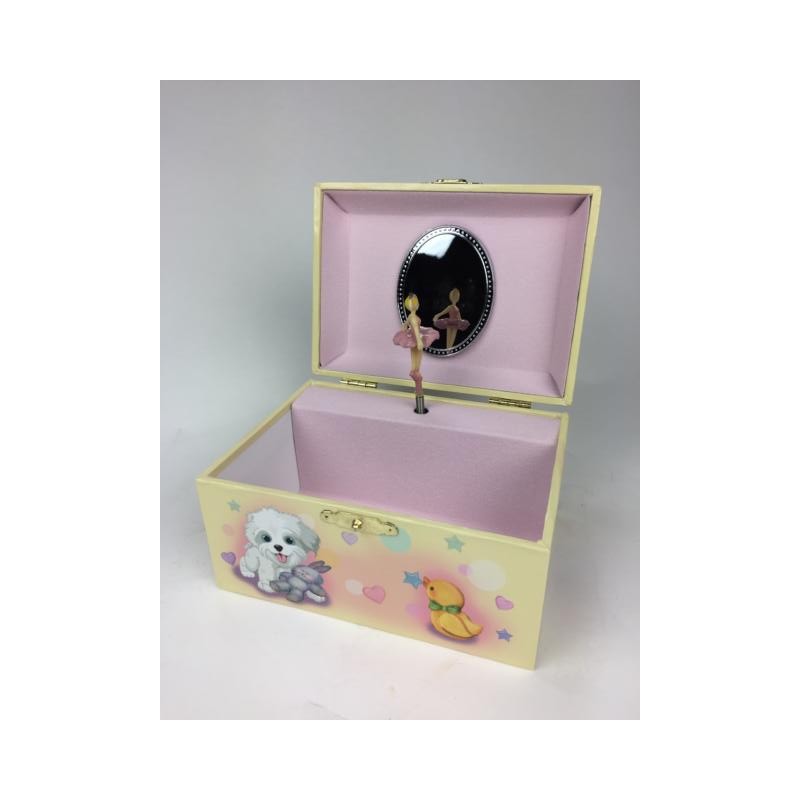 Jewelry box with dog motive